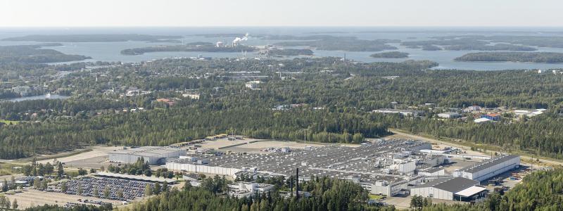 Anläggningen i Nystad, Finland. Foto: Bhlub/Wikimedia Commons