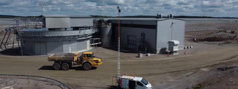 Här installeras 5G-nätverket i gruvan i Garpenberg. Foto: Radtonics