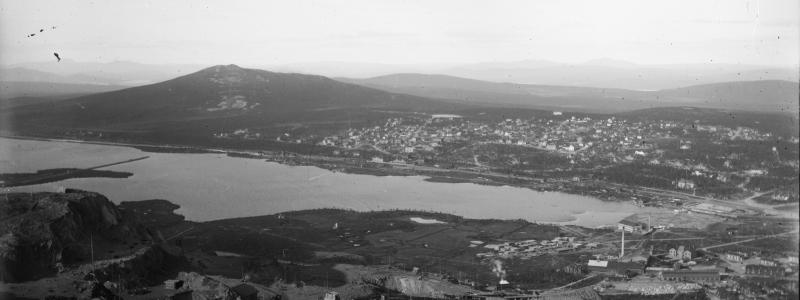 Kiruna år 1909. Foto: Borg Mesch, Kiruna Bildsamling