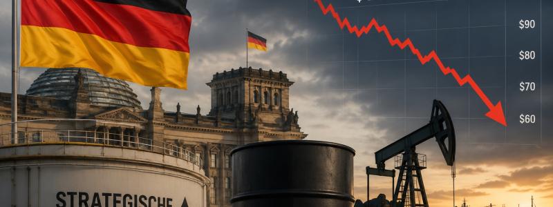 Berlin ser fortfarande risker för energiförsörjningen, trots att USA och Iran har nått en överenskommelse som väntas bidra till att normalisera handeln genom Hormuzsundet. Symbolbild, AI-genererat, ej fotografi. Copyright: Conventus.