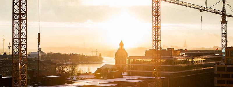 Byggnation. Pressbild: IVL Svenska Miljöinstitutet