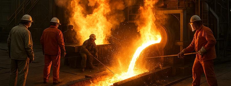 Rio Tinto ser den nya tekniken som ett steg mot att säkra bolagets relevans i en stålindustri som rör sig bort från kolbaserade masugnar. Symbolbild & Illustration: AI-genererad bild. Ej ett fotografi. Upphovsrätt © Conventus