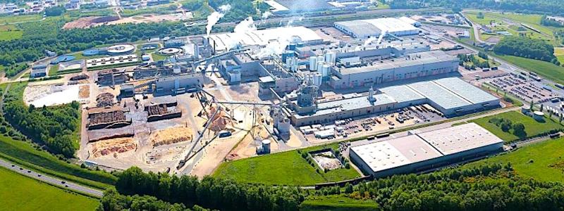 Norske Skogs pappersbruk i den franska staden Golbey. Foto: Norske Skog