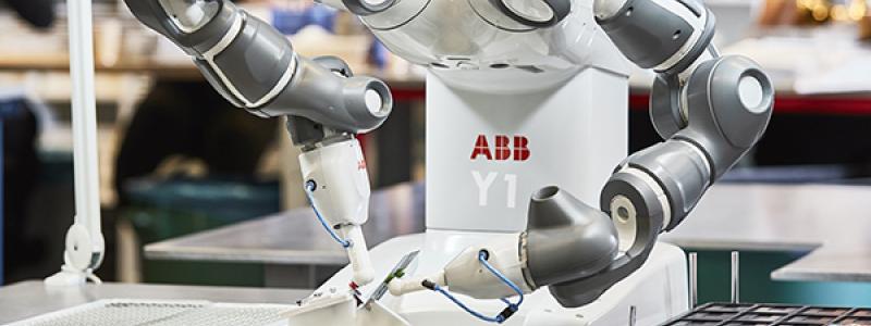 Robot med 2 armar. Foto: ABB
