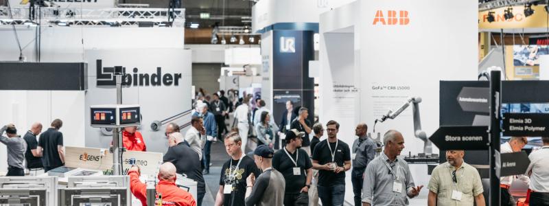 Bild från mässgolvet på Elmia Automation 2024. Bild: Elmia