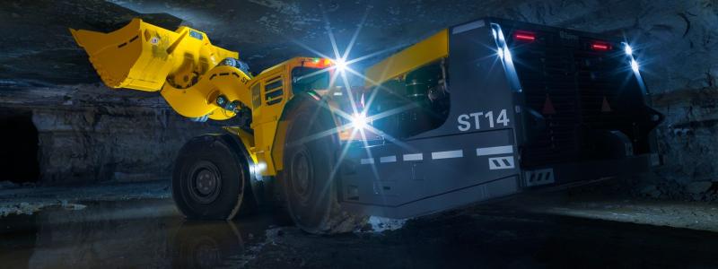 Epirocs lastare Scooptram ST14 är del av ordern från JCHX Mining and Construction. Foto: Epiroc