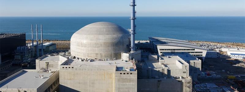 Reaktorn Flamanville 3 i Normandie, Frankrike, togs i kommersiell drift den 21 december 2024. Enheten förväntades ursprungligen tas i bruk för 12 år sedan. Foto: EDF.