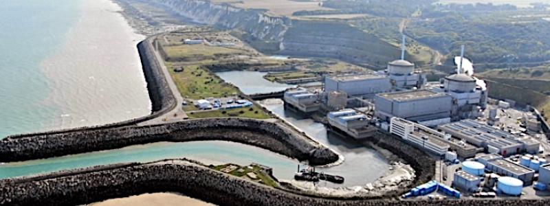 Platsen Penly i Normandie, norra Frankrike, där det första paret av EPR2-reaktorer planeras (Bild: EDF)