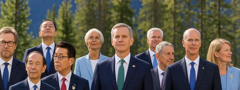Deltagare vid G7- mötet i kanadensiska Banff. Image: Chattgpt-foto