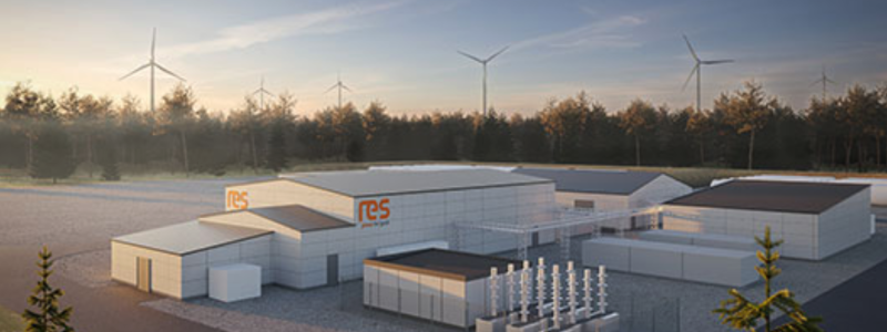 Det brittiska energibolaget RES Renewables anläggning för syntetiskt bränsle i Ånge säljs. Visionsbild: RES