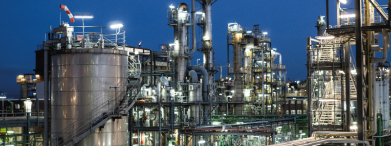 BASF:s kemifabrik i Ludwigshafen i Tyskland är den största i Europa. Foto: BASF