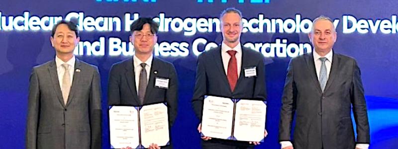 Avtalet har undertecknats. Sydkorea och Tjeckien samarbetar kring vätgasproduktion. Bild: KHNP