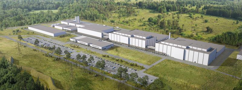 Illustration av hur anläggningen kommer att se ut. Ill: www.mineralsgroup.fi