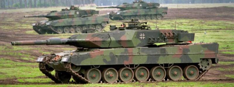 Tyska Leopard 2-stridsvagnar. Foto: Bundeswehr Pressefoto