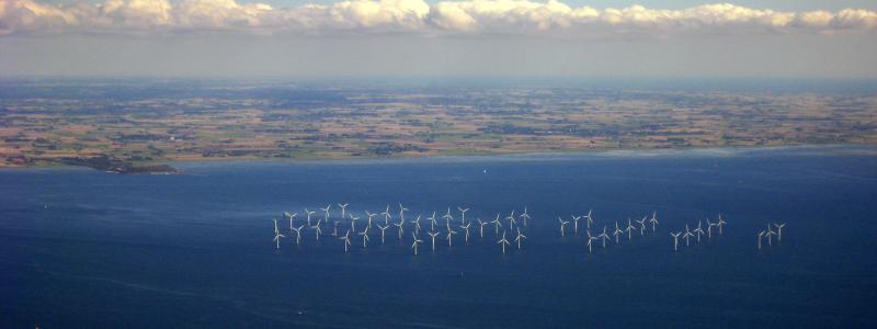Lillgrunds vindkraftpark i södra Sverige. Foto: Wikipedia Commons Lic. kredit: Tomasz Sienicki