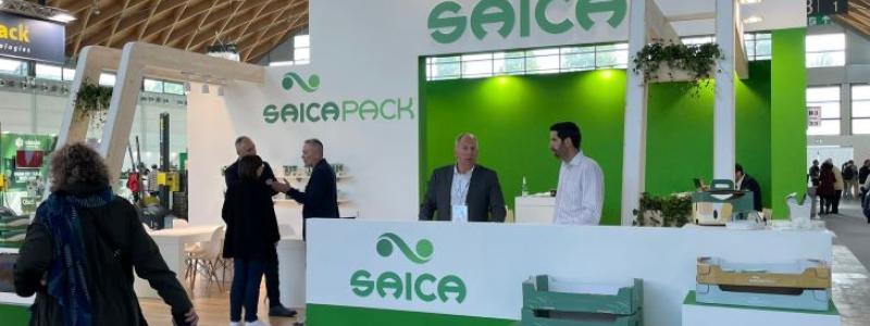 Saica Group presenterade sina mest innovativa hållbara förpackningslösningar på MacFrut 2023. Foto: SAICA GROUP