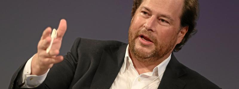 Salesforce grundare och vd Marc Benioff på World Economic Forum. Foto: WEF/Wikimedia Commons