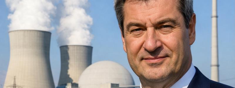 För det bayerska CSU är kärnkraftsepoken inte avslutad, anser partiets delstatspresident, Markus Söder, som också sitter med i Tysklands regering. Bild: AI-genererad bild. Ej ett fotografi. Upphovsrätt © Conventus