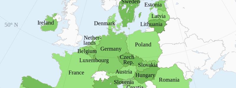 Kontinentala territorier i Europeiska unionens medlemsstater. Bild: Wikipedia Common lic, kredit: Ssolberg