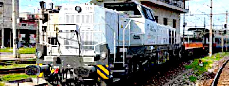 Vossloh´s nya DE18-rangeringslok. Foto: MercaItalia