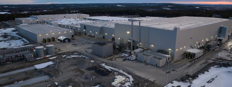 Northvolts anläggning i Skellefteå. Foto: Northvolt