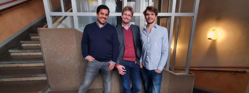 Norticals tre grundare Kristoffer Syversen, Axel Kullander och Pavel Calderon. Foto: Nortical