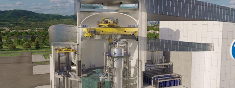 Westinghouses vision av ett AP300-kraftverk. Bild: Westinghouse