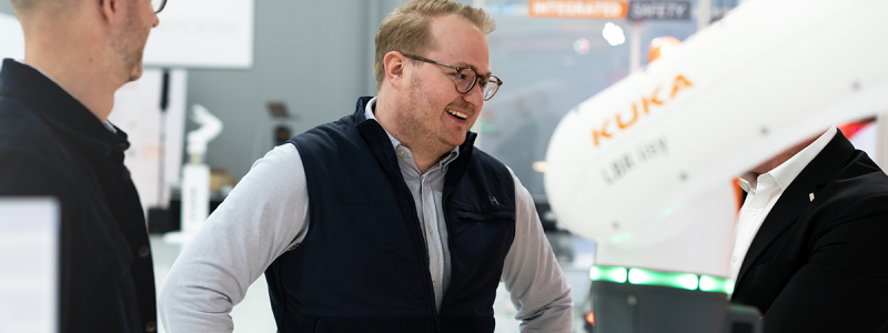 OEM:s Markus Hylting och Patrik Bengtsson, Kuka Nordic. Foto: Kuka Nordic