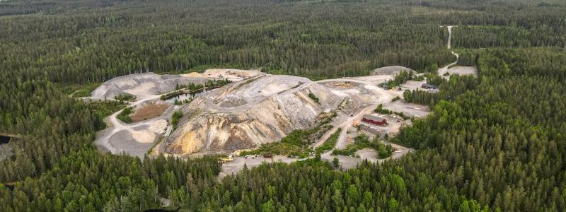 Gruvan i Orivesi ägs av Dragon Mining. som är ett australiensiskt gruvbolag med verksamhet i främst Norden. Foto: Dragon Mining Oy, kredit: Jan Rosenberg