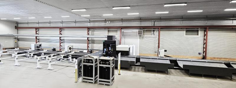 Den nya maskinen är Europas största rörlaser sett till den rörlängd som maskinen kan hantera. Foto: Metsjö