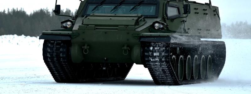 Fordonet beskrivs som ”det ultimata bandfordonet för all terräng”. Foto: Patria