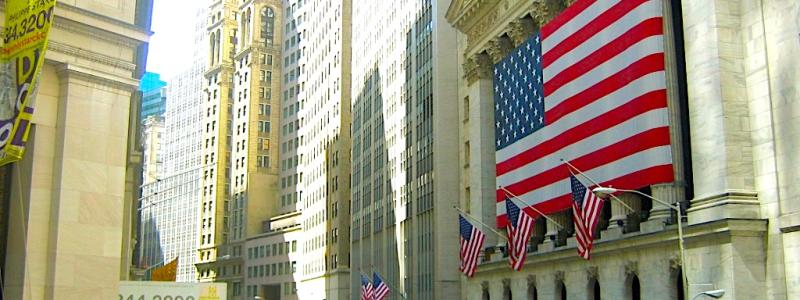 Börsen New York Stock Exchange vid Wall Street. Foto: Wikipedia Common, Kredit: GNU Free Documentation License