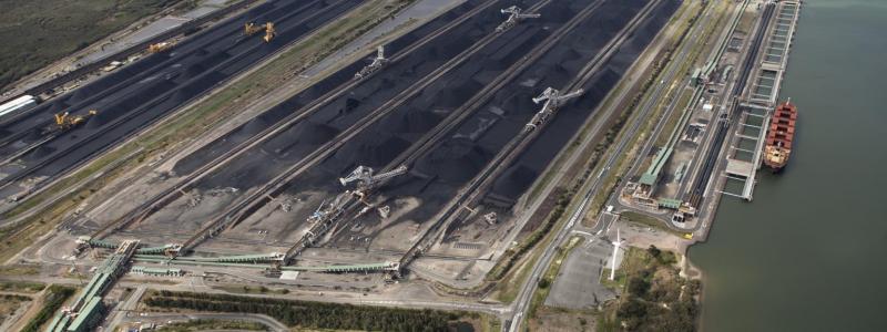 Hamnen i Newcastle,  Australien, en av världens största utskeppningshamnar för kol. Foto: Port of Newcastle