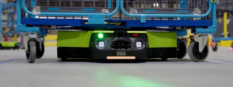 Proteus, Amazons första autonoma lagerrobot. Foto: Amazon