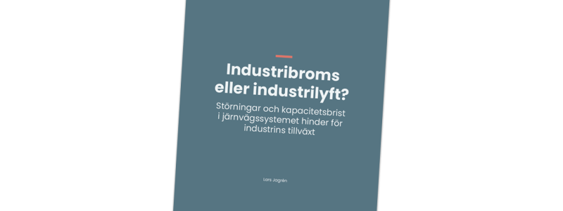 Rapporten Industribroms eller industrilyft tar Tågföretagen fram inom initiativet Omtag Svensk Järnväg. Bild: Tågföretagen