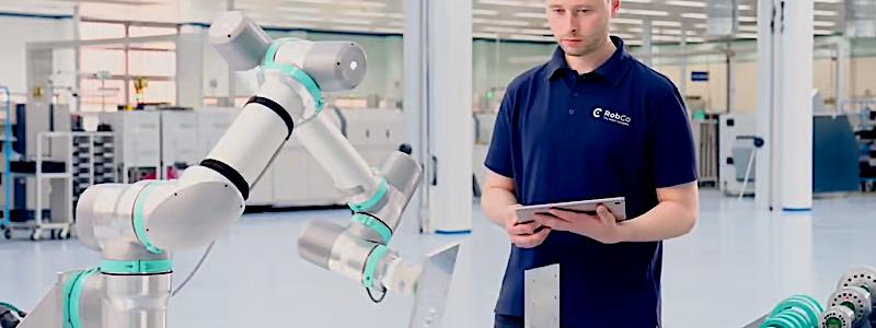 Fyra moduler utgör grunden för Robcos robotarmar – det unga företaget har över 100 varianter i sitt program. Foto: Robco