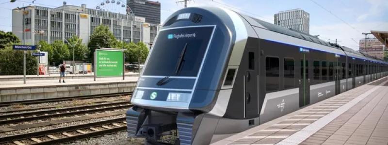 De nya tågen består av 13 vagnar med en total längd på cirka 202 meter och plats för upp till 1 841 passagerare. De ska komplettera den befintliga tågflottan och bidra till att öka kapaciteten i Münchens stads- och regionaltrafik. Bild: Siemens Mobility