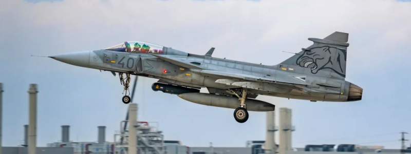 Försvarsindustrin har gyllene tider. Foto: SAAB