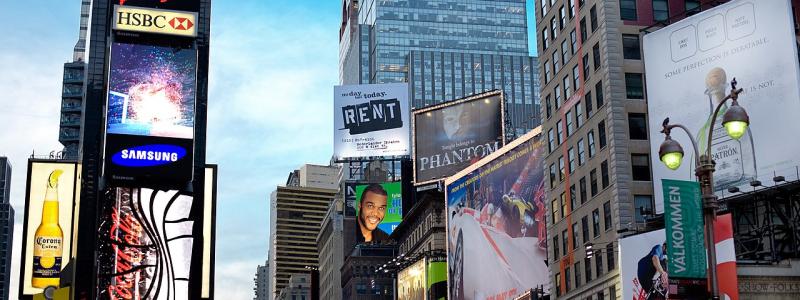 Berömt Samsung-torn vid Times Square. Foto: Wikipedia, Kredit: Kenny Louie