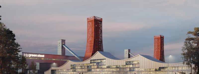 Ordern kommer att omsättas i leveranser av stål från H2 Green Steels Boden-fabrik med start 2027. Foto: H2GS/SandellSandberg