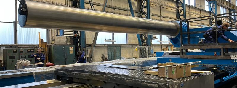 Svarvbommen är nästan 11 meter lång och har en diameter på 600 millimeter. Foto: Sandvik Coromant