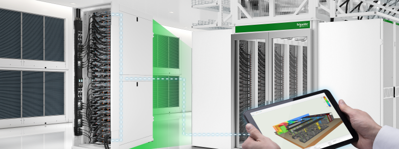 De nya datacenterlösningarna är specifikt utvecklade för att möta kraven från nästa generations AI-klusterarkitekturer. Bild: Schneider Electric