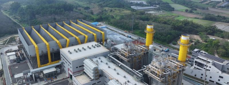 Sun Ba Phase II kombikraftverk i Tainan i södra Taiwan med Siemens Energy-gasturbiner. Foto: Siemens Energy