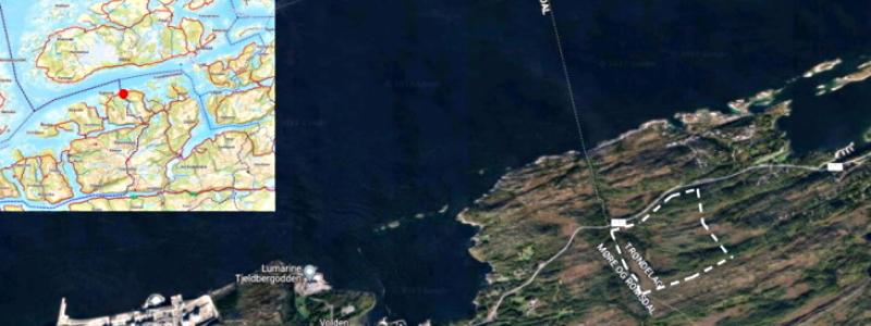 Den föreslagna platsen för anläggningen i Taftøy industripark. Bild: Norsk Kjernekraft.