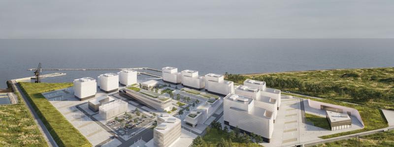 Illustration of a multi-unit SMR campus. Credit: Instance/MIT