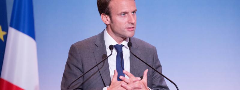 Macron i ett tal 2015. Foto: Pablo Tupin-Noriega/Wikimedia Commons