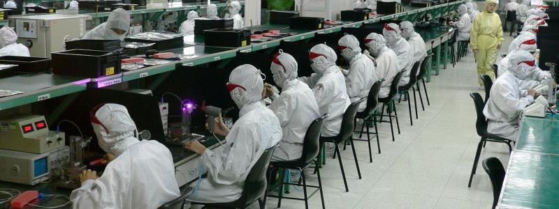 En av Foxconns produktionsanläggningar i Kina. Foto: Steve Jurvetsson/Wikimedia Commons