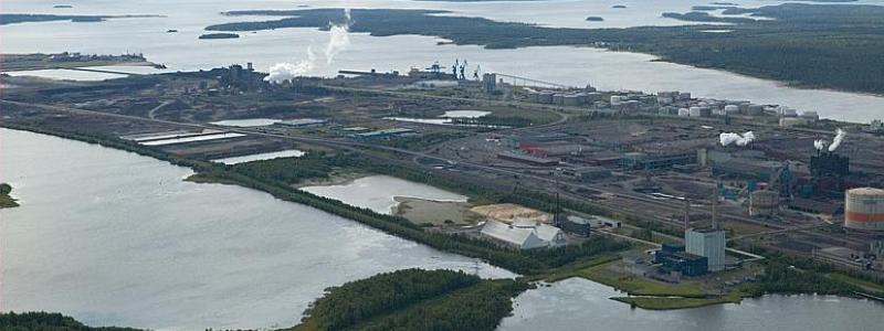 Flygfoto över Svartö industriområde i Svartölandet i Luleå där Stegra vill lagra skrot i mycket stor skala. Foto: Bengt A Lundberg / Riksantikvarieämbetet/Wikimedia Commons