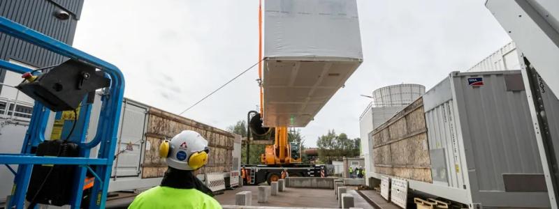 ArcelorMittal uppgav förra året att vätgasen från anläggningen vid SWB:s Mittelsbüren kraftverk, strax utanför tyska staden Bremen, kan användas i flera steg av stålproduktionen. Foto: SWB