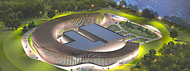 Konceptbild av Sydkoreas små modulära reaktor i-SMR som utvecklas av KHNP och KAERI. Bild: KHNP